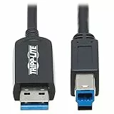 Tripp Lite Optisches Kabel, USB-A auf USB-B, AOC, USB 3.2 Gen 1, 15 m (U328F-15M)
