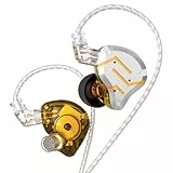Yinyoo KZ ZS10 Pro IEM Kopfhörer, 4BA+1DD 5 Treiber In-Ear Monitor, HiFi Gaming Ohrhörer,In Ear Kopfhörer mit Aluminiumgehäuse 2 Pin 3,5mm Kabel 4 Ohrstöpsel