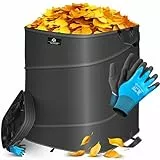 KESSER® Pop-Up-Gartensack 175L Laubsack Gartenabfallsack inkl. Handschuhe | Selbststehend mit Griffen Stabil Robust & Faltbar | Laubsäcke Rasenschnitt Gartensäcke für Gartenabfälle Grünschnitt