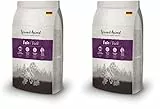 Venandi Animal – Premium Katzenfutter – Ente, mit viel frischem Geflügel, Trockenfutter, getreidefrei 2er Pack (1 x 1,5kg)
