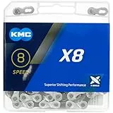 KMC X8-93 Kette, 114 Glieder, Silber/Grau