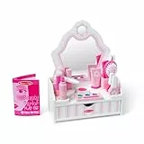 Melissa & Doug Schönheitssalon Spielset aus Holz - 18-teiliges Set mit Schminktisch und Zubehör für fantasievolles Rollenspiel, kein echtes Make-up, für Kinder ab 3 Jahren - FSC zertifizierte