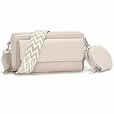 Snmoec Handytasche zum umhängen kleine Handtasche Damen umhängetasche Damen klein Mit Kartensteckplatz münzbörse Crossbody Bag klein grau-rosa