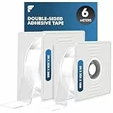 shinfly Nano Tape Doppelseitiges Klebeband Extra Stark 2 Rollen, Transparent Waschbar Wiederverwendbar, Rückstandslos, Ohne Bohren für Wand Küche Badezimmer