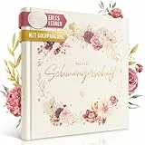 EULENTALER® Schwangerschaftstagebuch mit Leinencover I Von Hebammen & Eltern gestaltet I Hochwertige Goldprägung I Tagebuch für deine Schwangerschaft zum eintragen I Geschenkidee für werdende Mütter