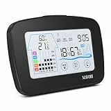 MAVORI® Digitale Funk Wetterstation mit Außensensor - Hygrometer & Thermometer für innen und außen mit Funkuhr - 2in1 Temperaturmessgerät und Feuchtigkeitsmessgerät