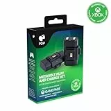 PDP Gaming Play and Charge Kit für Xbox Series X/S, Xbox One: schwarz, 20 hour battery life, 10 foot cable, laden System, LED Light Charge Indicators, Offiziell lizenziert, Gift für Gamers & Kids