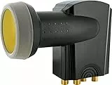 Schwaiger extrem hitzebeständig Sun Protect Quad-LNB anthrazit