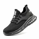 PROCHAIN Arbeitsschuhe Sicherheitsschuhe Herren Damen Stahlkappenschuhe rutschfest Atmungsaktive Leicht Security Sneakers Schuhe