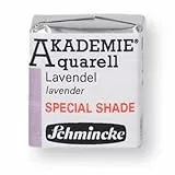 Schmincke – Akademie® Aquarell, 1/2 Näpfchen, 16 903 044 Lavendel, pastellige Sondertöne, hoch lichtechte Farbtöne, feine Künstler-Aquarellfarben