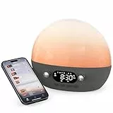Dekala White Noise Machine, APP-Steuerung Einschlafhilfe Baby, 11 beruhigende Klänge, Nachtlicht, Soundmaschine Wecker für Babys, Erwachsene, Kinder