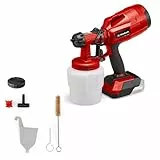 Einhell Akku-Farbsprühsystem TC-SY 18/60 Li-Solo Power X-Change (Li-Ion, 18 V, Förderleistung 650 ml/min, 800 ml Farbbehälter, inkl. 2,0 mm und 2,5 mm Düse, Lieferung ohne Akku & ohne Ladegerät)