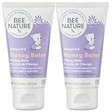 Bee Nature - Baby Windelcreme - Bio-Honig - Lindert Hautausschlag, Ekzeme und Rötungen - Beruhigt und Regeneriert - Windelbalsam - 2 Stück (2 x 50 ml)
