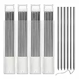 Redamancy Bleistiftminen, 24 Stück Bleistiftminen für Tischler, 2,8mm Solide Bleistiftminen, Bleistift Ersatzminen, Solide Tieflochmarker Konstruktion Bleistift Ersatz, Blac