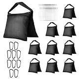 EMART 10 Stück Sandbags Sandsack für Stativ Fotografie, Strapazierfähiger Sandsäcke für Stative, Videostudios und Garten