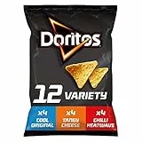 Doritos Variety Multipack Vegetarian Tortilla Chips, Perfect for Snacking 30g (Pack of 12)
