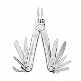 Leatherman Rebar Multi-Tool - 17 Werkzeuge für Heimwerker und Camping - Schwarzer Edelstahl - Silber