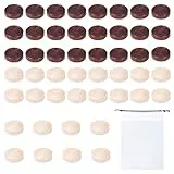 48 Schachfiguren, Backgammon-brettspiel, Pädagogisches Dame-Spiel, Runde Schachfiguren Aus Holz, Internationale Dame-schachfiguren, Universelles Schachfiguren-zubehör,