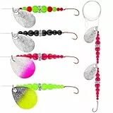 QualyQualy Angelköder Rig Spinnerbait, Walleye Rig Spinner Klingen für Köderherstellung, Süßwasser, Salzwasser, Angelköder-Rig (C – Walleye Rig 5 Stück)