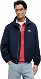 Tommy Jeans Herren Windbreaker Jacke mit Stretch-Bündchen und -Saum, Blau (Dark Night Navy), L
