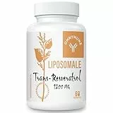 Liposomales Trans-Resveratrol, Resveratrol Kapseln – Hochdosiert mit 1200 mg je Portion, 98% reines Trans-Resveratrol aus Japanischem Staudenknöterich, 60 Kapseln