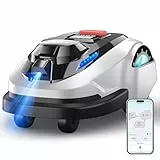 YARDCARE N1600Pro Mähroboter ohne Begrenzungskabel mit RTK- & KI-Vision-Navigation für Gärten bis 1600 m², U-förmiges Mähmuster & Multizonen-Management Hindernisvermeidung, App-Höhenverstellung