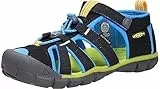 KEEN Seacamp 2 Cnx Unisex Kinder Sandalen , Schwarz Black Brilliant Blue, 34 EU