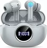 Kopfhörer Kabellos Bluetooth 5.4, Bluetooth Kopfhörer In Ear 2025 Kabellose Kopfhörer Tiefer Bass, ENC Noise Cancelling Mic Wireless Earbuds 36Std Wireless Ohrhörer, IP7 Wasserdicht/USB-C/LED-Anzeige