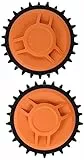 WORX WA0950 Landroid Offroad-Räder – Für WR141E / WR142E / WR143E / WR165E / WR167E Mähroboter – Verbesserte Fahreigenschaften auf schwierigem Gelände bis zu 24 ° BZW. 45% Steigung - einfache Montage