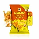 Loco Snacks® Tortilla Chips Classic Cheese Flavour (12 x 100g) von Luciano | Käse Nachos Chips Grosspackung | In der EU hergestellt | Salzige Snacks