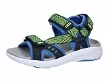 Lico Unisex Kinder Sami V Sandalen, Blau Lemon, 35 EU