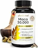 30.000mg pro Kapsel - 180 Maca Kapseln hochdosiert - 750mg Maca-Extrakt 40:1 = 30.000mg Maca-Pulver - 1 Kapsel/Tag - Halbjahresvorrat