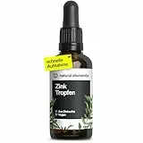 natural elements Zink Tropfen - 100ml - 15mg pro Tagesdosis - Premium: Ionisches Zink (Zinksulfat) - Ohne Alkohol, laborgeprüft, 100% vegan & in Deutschland produziert