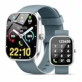 Smartwatch Herren Damen mit Telefonfunktion, 1.91' Fitnessuhr Damen, 100+Sportmodi IP68 Wasserdicht Sportuhr, Smart Watch mit Schrittzähler, Herzfrequenz, SpO2, Schlafmonitor, Uhren für iOS Android