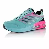 Fusskleidung® Damen Herren Sportschuhe Dämpfung Sneaker leichte Laufschuhe Türkis Schwarz Pink EU 39