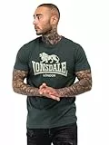 Lonsdale Herren T-Shirt Normale Passform ST. ERNEY L, Green/Green