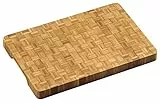 KESPER 58181 Profi-Schneidebrett aus Bambus (Stirnholz) 36 x 24 x 3 cm