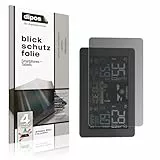 dipos I Blickschutzfolie kompatibel mit HAOYAO Wetterstation Display-Schutzfolie matt mit 4-Wege Sichtschutz-Effekt