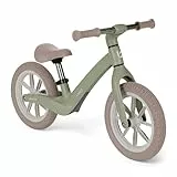 KikkaBoo Laufrad ab 3 Jahre LANSER, Ultraleichtes Balance Bike, 12 Zoll, Verstellbarer Sitz, Fahrrad für Kleinkinder 3-6 Jahre, Grün