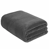 KinHwa Mikrofaser Badetuch groß XXL 100cmx200cm Badehandtuch schnelltrocknend & fusselfrei Duschtuch Saunatücher Weich und saugstark Handtücher Dunkelgrau