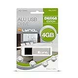 XLYNE 4GB USB-Stick 2.0 ALU High Speed, Design Flash Laufwerk, 1 Stück