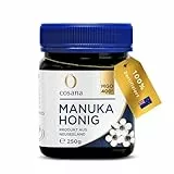 Cosana Manuka Honig 400 MGO + 250g – 100% Pur - Abgefüllt, versiegelt und zertifiziert in Neuseeland