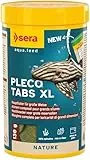 sera Pleco Tabs XL 250 ml (130g) | Fischfutter Aquarium für größere Welse & Bodenfische | 19% natürliches Spirulina unterstützt Verdauung | Wels Futtertabletten | Welsfutter Aquarium