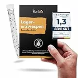 Panteer ® Lagererzwespen - 40 Nützlinge - Brotkäfer bekämpfen und Kornkäfer bekämpfen - Besser als Brotkäfer Falle - Zwei Arten für hohe und kühle Temperaturen - Made IN Germany (5 Stück)