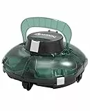 WINNY POOL CLEANER Winny 200 Poolroboter, Poolsauger kabellos mit Akku, 75 Min. Laufzeit, für Aufstellpools bis 60 m², Doppelfiltration, Automatisches Parken, Kompakt Leicht (Transparent Grün Weiß)