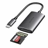 UGREEN USB C 312MB/S Kartenleser SD 4.0 Kartenleser USB C Card Reader Micro SD Adapter Aluminium kompatibel mit iPhone 17 Serie, Galaxy S25 Serie, iPad, MacBook, Surface pro/Surface Book usw