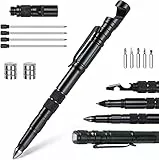 Flintronic Geschenke für Männer, 14 in 1 Kugelschreiber, Taktischer Stift mit LED, Vatertagsgeschenk, Gadgets für Männer/Teenager, Geburtstagsgeschenk Gadgets für Männer Geschenke, Weihnachtsgeschenke