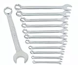Brüder Mannesmann Gabel-Ringschlüsselsatz 12-tlg., Chrom-Vanadium, langlebig, robust, Profi-Werkzeug für Werkstatt und Auto-Hausreparaturen, Größen 6–22 mm | M 130-12