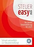 STEUEReasy 2026, clevere Schritt-für-Schritt Steuersoftware für die Steuererklärung 2025 | Inkl. ELSTER Schnittstelle I Windows-Version I Inkl. 1 Einkommensteuererklärung I Aktivierungscode per Email