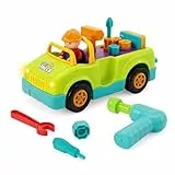 Hola Werkzeugbank für Kinder, realistische Lichter und Geräusche, Werkstattwagen mit Bohrmaschine und Zubehör, Nachahmungstisch, Geschenk für Babys ab 1 Jahr